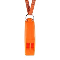 Lifesystems Safety And Emergency Whistle With Lanyard for Outdoors, Mountaineering, Boating And Signalling, Orange