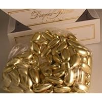 Dipped Gold Jordan Almonds European Dragees - 1 Pound