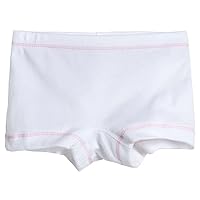 City Threads Made in USA Girls Boyshorts 100% Cotton Underwear Bloomers For Play and Under Dresses, Single