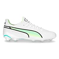 PUMA Womens King Ultimate Firm Ground/Ag Soccer Cleats Cleated, Firm Ground, Turf - White