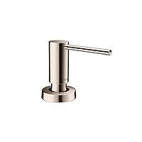 hansgrohe Bath and Kitchen Sink Soap Dispenser, Talis 4-inch, Modern Soap Dispenser in Polished Nickel, 40448831