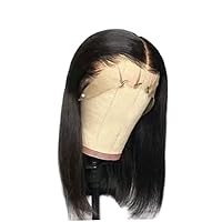 Women Short Bob Wig Straight Black Hair Natural Color U Shape Wig Beauty