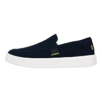 Hey Dude Sunapee M Canvas Navy/White Size M13 | Men's Shoes | Men's Slip On Sneakers | Comfortable & Light-Weight
