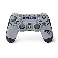 Skinit Decal Gaming Skin Compatible with PS4 Controller - Officially Licensed NFL New England Patriots Grey Performance Series Design