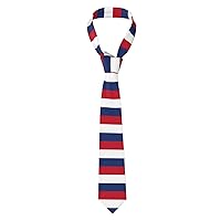 Flag Of Costa Rica Print Men'S Novelty Necktie Ties With Unique Wedding, Business,Party Gifts Every Outfit