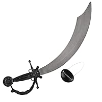 Rhode Island Novelty 19 Inch Pirate Sword and Eyepatch, One per Order