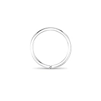 14k White Gold Nose Hoops Seamless Nose Rings 1/4