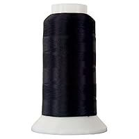 Superior Threads Bottom Line 2-Ply 60-Weight Polyester Embroidery Quilting Sewing Thread - 3,000 Yard Cone (#625 Black)