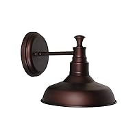 Design House 519900 Kimball Industrial Farmhouse 1-Light Indoor Wall Light with Metal Shade for Hallway Bathroom Kitchen Foyer, Coffee Bronze
