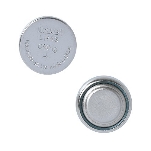 10pcs Maxell LR43 1.5v Alkaline Button Batteries Also Known as AG12 301 386 L1142 LR1142 186 D301 D386
