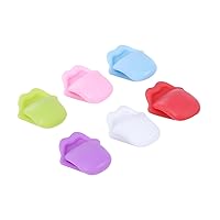 Happyyami 6pcs Drink Cup Tags Cups Identifier Wine Cup Recognizer Present Labels Xmas Party Decorations Tea Bag Holder Drink Markers Party Silicone Cup Labels Label Maker Glass Personality