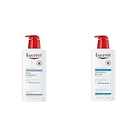 Eucerin Skin Calming Lotion - Full Body Lotion for Dry, Itchy Skin, Natural Oatmeal Enriched - 16.9 fl. oz Pump Bottle & Intensive Repair Body Lotion, Lotion for Very Dry Skin, 16.9 Fl Oz Pump Bottle