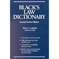 Black's Law Dictionary, Second Pocket Edition Black's Law Dictionary, Second Pocket Edition Paperback