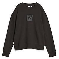 Puma Womens Infuse Crew Neck Sweatshirt Casual - Black