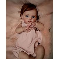 Angelbaby 24 inch Real Life Reborn Toddler Dolls Girl Lifelike Newborn Vinyl Silicone Baby Doll Cuddle Handmade Cute Princess Doll with Accessories for Girls