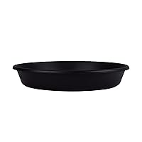 The HC Companies 6 Inch Round Plastic Classic Plant Saucer - Indoor Outdoor Plant Trays for Pots - 6.75