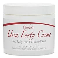 Gordon's Urea 40 Percent Foot Cream 4oz - Callus Remover - Moisturizes & Rehydrates Thick, Cracked, Rough, Dead & Dry Skin - For Feet, Elbows and Hands - Proudly Made in USA