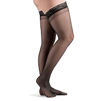Women's Sheer 20-30 mmHg Compression Stockings, Thigh High, Firm Support
