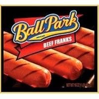 Ball Park Franks HOT Dogs Beef 16 OZ Pack of 2