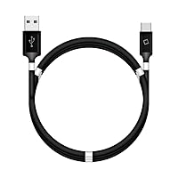 USB-C Magnetic Charging Cable Works for Motorola Moto Z Play Droid with Type C, Absorption Retractable Faster Nano Data Cord Cable (Black 3.3ft/1Meter)