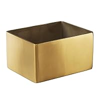 GSPH4 Rectangular Gold Sugar Packet Holder, Satin Finish, 2-3/4 inches L Square