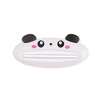 1Pcs Toothpaste Dispenser, Multifunction Plastic Tooth Paste Tube Squeezer Lovely Cartoon Animal Toothpaste Rolling Holder for Home Bathroom(Panda)