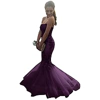 Tsbridal Women Lace Mermaid Prom Dresses Sweetheart Evening Party Gowns