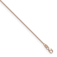 14k Rose Gold 1.5mm Cable Chain Necklace 30 Inch Jewelry Gifts for Women
