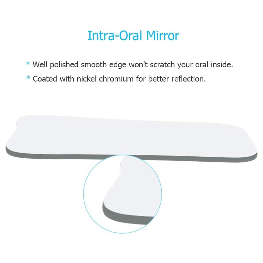 DENTASOP 5 Piece Intraoral Mirror, Orthodontic Intraoral Photography, 2 Sided Reflector, Clinical Dentist, Professional Dental Occlusal Photo Oral Mirror