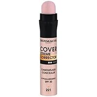 Cover Xtreme Corrector Contour Stick, Long Lasting Non-Allergenic Liquid Contour with SPF30, High Coverage Light Formula Corrector Concealer Makeup for Acne-Prone Skin No. 5 (221)