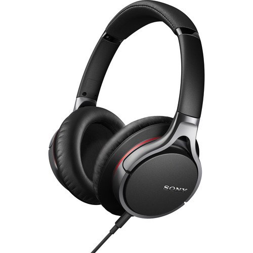 Sony Premium Lightweight Extra Bass Stereo Headphones with in-line Remote & Microphone (Black)