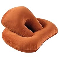 Office Desk Nap Pillow Innovative Travel Neck Pillow with Armrest Back Support Pillow for Sitting and Nap (Orange)