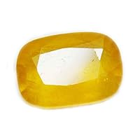 Original Yellow Sapphire Gemstone 3 Ct to 10 Ct Cushion Shape Stone Bead for Jewelry Making