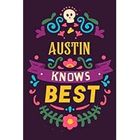 Austin Knows Best: Notebook for Austin a personalized Gift For Friends/Family/Lovers/Girlfriend/Boyfriend, Lined Notebook / Journal Gift, 114 Pages, 6x9, Soft Cover, Matte Finish