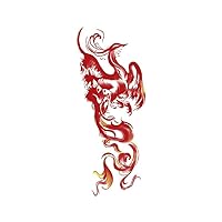 Fire Phoenix Tattoo Sticker Waterproof Women'S Long-Lasting Color Flower Arm Sticker Arm Painting Covers Scars Temporary Tattoo Fake Tattoo