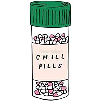 Chill Pills - Sticker Graphic - Auto, Wall, Laptop, Cell, Truck Sticker for Windows, Cars, Trucks