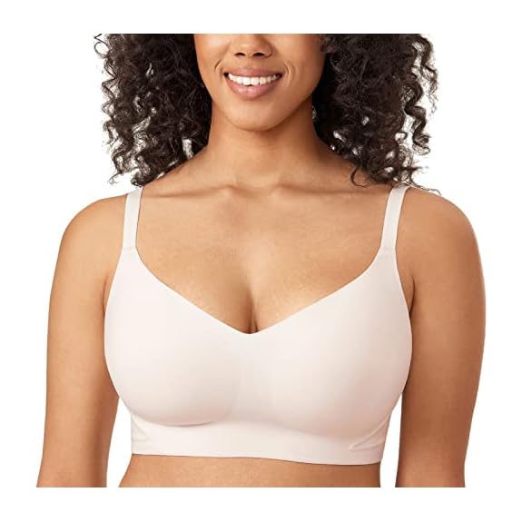 Women's Wireless Bras Comfortable Bralette No Underwire Seamless Bra  Invisible Padded Support Smoothing