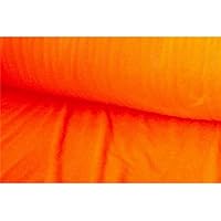 Solid Fleece Fabric, 60” Inches Wide – Sold by The Yard +30 Colors (Neon Orange)