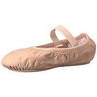 Bloch Child Ballet Shoes Toddler Shoes, Girls Shoes, High Durability Soft Leather Upper, Flexibility Full Suede Outsole, Pre-Sewn Elastic, 7.5 Wide