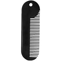 PULABO Beard Comb Metal Fine Comb Tooth Portable Mini Pocket Styling Beard Cleaning Comb for Thinner Hair Beard Convenient