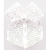Ribbon Bows With Pearl Opal - each