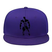 Male/female Fashion Adjustable Purple Hip Hop Cap Snapback Hat With Mr.olympia 2013 [bodybuilding] Vector Cotton