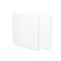 Fab Glass and Mirror Pack of 2 Plastic PET Acrylic Sheet 20