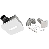 Broan-NuTone AE110LK Ventilation Fan & Available NuTone WVK2A Flexible Wall Ducting Kit for Ventilation Fans, 4-Inch