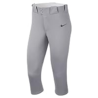 Nike Womens 3/4 Length Vapor Select Softball Pants Gray | Black SM