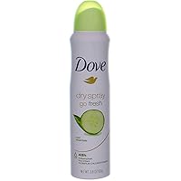 Dove Deodorant 3.8 Ounce Dry Spray Cool Essentials Antiperspirant (113ml) (2 Pack)