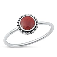 CHOOSE YOUR COLOR Sterling Silver Fashion Bali Ring
