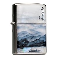 X Mother of Pearl 池no上 Ship 's Fashionable Lighter Zippo (zippo-) Oil Lighter hurintoraita- Handmade