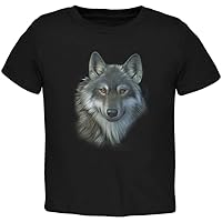 Timber Wolf Face Toddler T Shirt