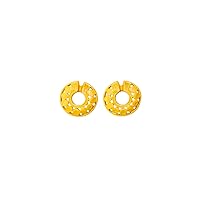 Pre-Columbian Nine Snails Nariguera Earrings Handmade in Colombia 24K Gold Plated Pewter Stud Earrings Colombian Gold Museum Museum Reproduction Pre-Hispanic Culture